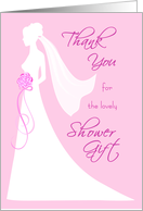 Thank You Card - Shower Gift card