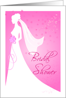 Bridal Shower Invitation - Pink card