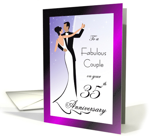 35th Anniversary Elegant Dancing Couple card (273925)