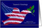 Season’s Greeting - Support our Troops - US Coast Guard card