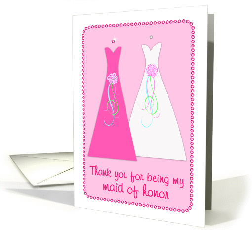 Maid of Honor - Thank You card (291177)