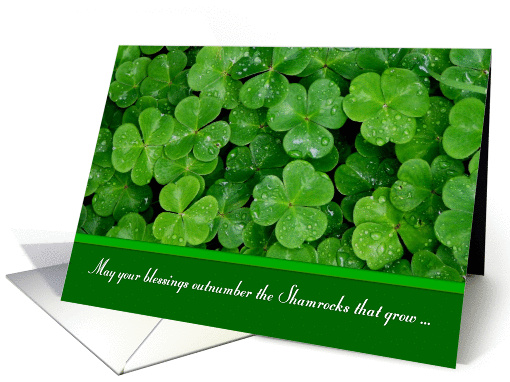 St. Patricks Day Shamrocks card (383274)