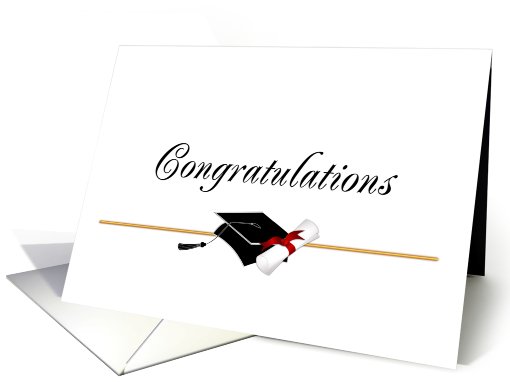 Graduation Congratulations - Elegant Script card (402359)