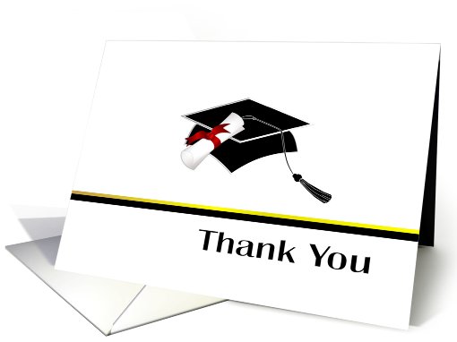 Graduation Thank You Card - Masculine card (411773)