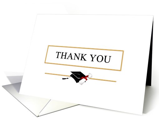 Graduation Thank You Card - Blank card (411782)