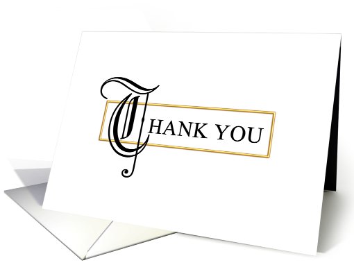 Graduation Thank You Card - Formal card (412122)