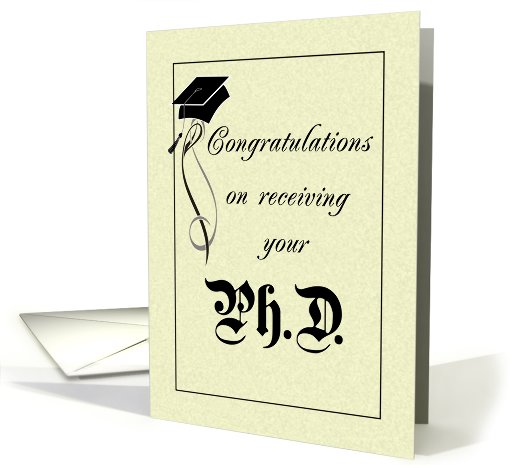 PhD Congratulations - Graduation card (412130)