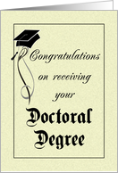 Graduation - Doctoral Degree card