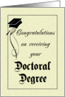 Graduation - Doctoral Degree card
