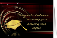 Graduation - Master’s Degree - Arts card