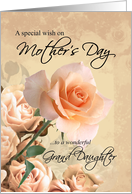 Happy Mother’s Day, Granddaughter - Vintage Rose card
