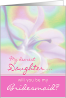 Bridesmaid Invitation - Daughter card