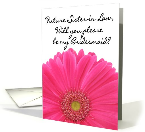 Will You Be My Bridesmaid? - Future Sister-in-Law card (465129)