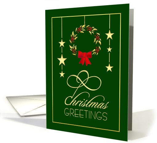 Christmas Greetings - Elegant Holiday card (508387)