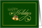 Happy Holidays - Elegant Holiday Card
