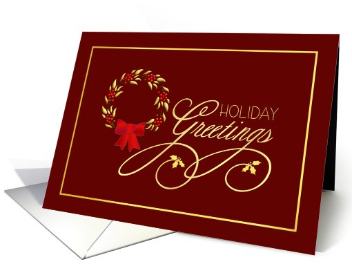 Holiday Greetings - Elegant Holiday card (508421)