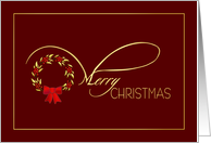 Merry Christmas - Elegant Contemporary Christmas Card