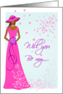 Will You Be my Maid of Honor - Custom for Saran card