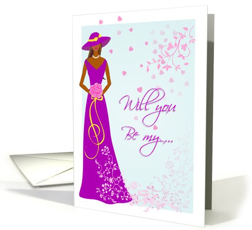 Will You Be my Maid of Honor - Custom for Saran card (704195)