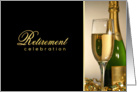 Retirement Party Invitations - Champagne Celebration card