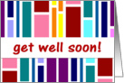 Get Well Soon! - Colorful Swatch card