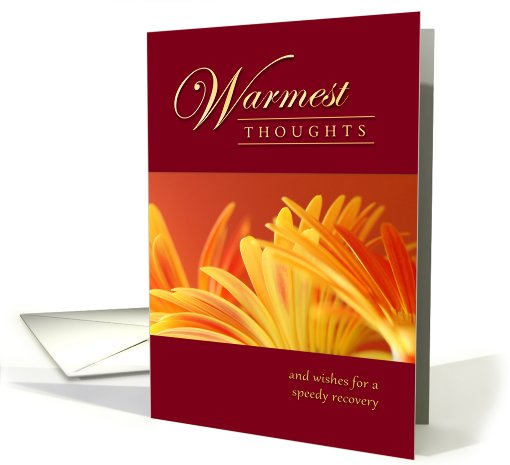 Get Well - Speedy Recovery - Warm Bouquet card (772489)