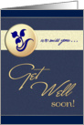 Get Well - We Miss You - Blue Business Card