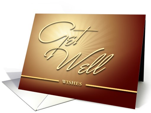 Get Well Wishes - Sunburst card (772513)
