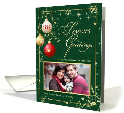 Season's Greetings - Personalized Holiday Greeting Cards... (861495)