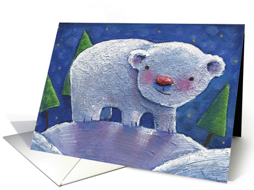 Christmas Critters: Bear card (89549)