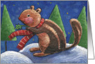 Christmas Critters: Chipmunk card