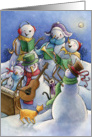 Snowman Band card