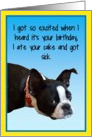 Sick Boston Happy Birthday card