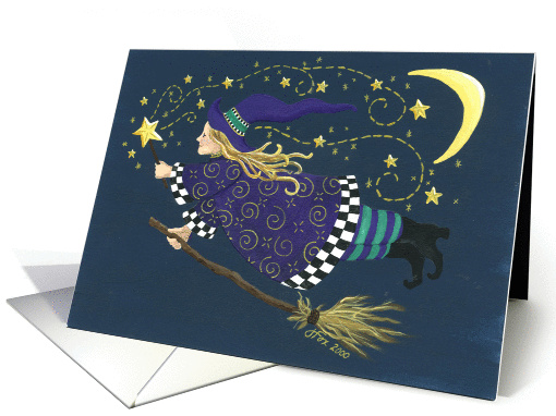 Starry Halloween card (50414)