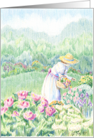 Flower Gatherer - Birthday card