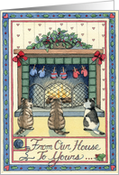 Three Little Kittens card