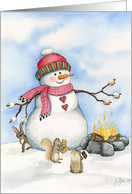S’Mores Snowman card