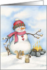 S’Mores Snowman card