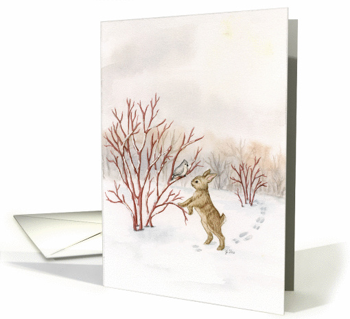 Winter Encounter - Christmas card (50621)