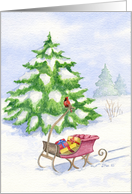 Christmas Sleigh card