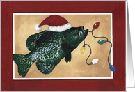 Crappie Holidays card