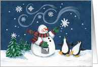 Snowflake Painter card