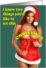 Two Things You’d Like To See This Christmas! card