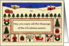 Merry Christmas Folk Art Card