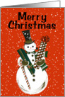 Retro-Style Christmas Greetings card