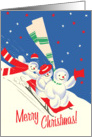Retro-Style Christmas Greetings card
