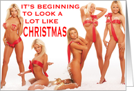 Naked Girl Christmas Cards