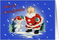 Retro-Style Christmas Greetings card