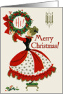 Retro-Style Christmas Card