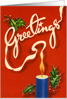 Vintage-Style Christmas Greetings card